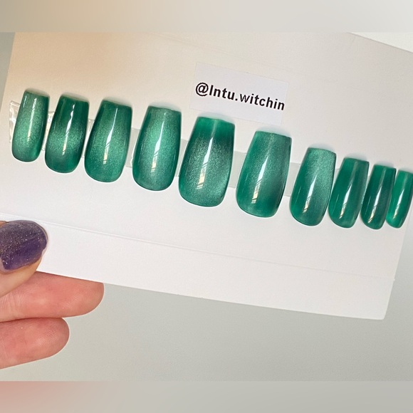 Press on nails, 20 pack, Magnetic gel - Picture 6 of 12